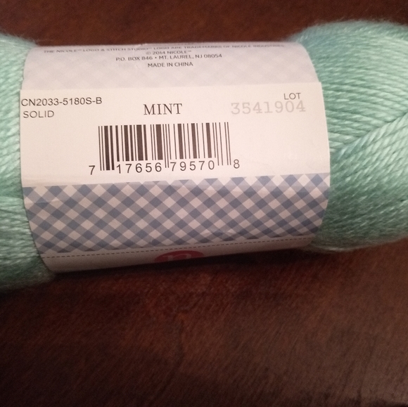 6 Skeins - Storybook Lullaby Yarn in Mint, Stitch Studio by Nicole - Picture 8 of 9